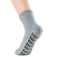 thumbnail image 3 of Zando Womens Fuzzy Socks Winter Slipper Socks Non-Slip Grip Socks Warm Fleece Socks Non Skid Socks Soft Fluffy Socks 5 Pairs Dark Solid, 3 of 5