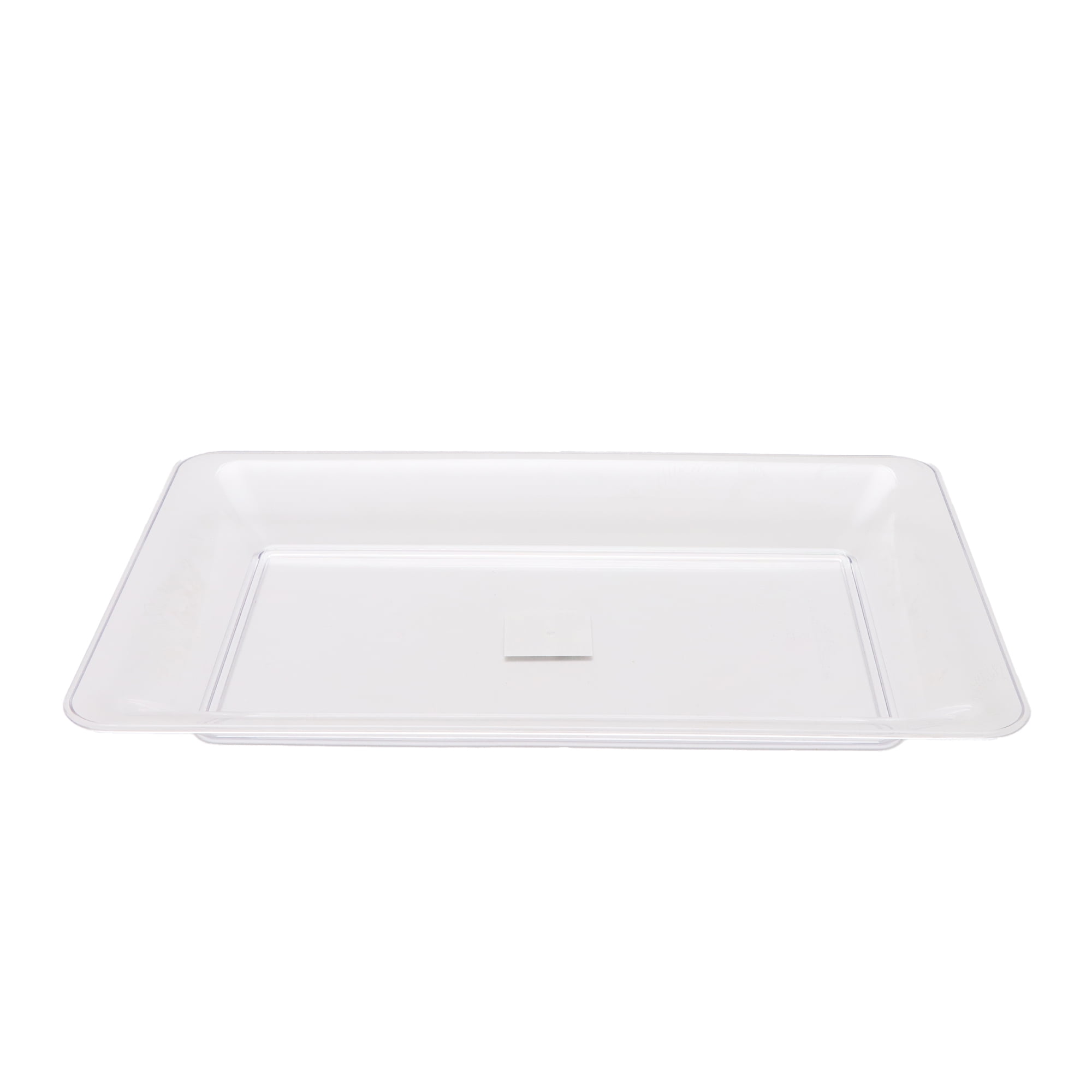 1 Count, 14 IN Clear Rectangular Plastic Food Tray, by Way To Celebrate