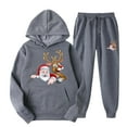 thumbnail image 1 of TIMIFIS Survêtement pour Homme 2 Pcs à Capuche, Ensemble de Sport Athlétique, Chandail à Enfiler Décontracté pour Course, Jogging, Ensemble de Tenue de Sport SetsFall s, 1 of 8