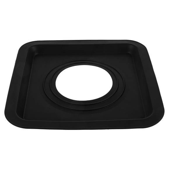 DECORNIJIA 1Set Stove Top Cover Black Square Silicone For Gas Stove With Slip Prevention
