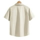 thumbnail image 4 of pstuiky camisetas para hombre, Top deportivo plisado de verano para hombre, informal, de color liso, de manga corta, con media cremallera y cuello alto camisas casuales para hombre xxxl, 4 of 8