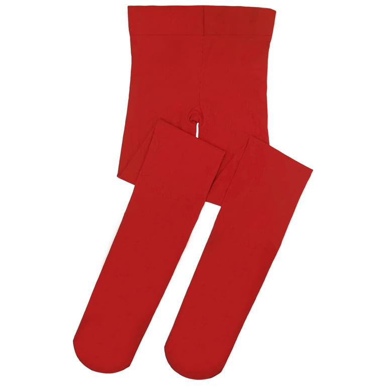 Girls Colored Tights Costume Dance Tights Red