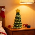 thumbnail image 1 of Adorno de Escritorio de Cerámica con Forma de Árbol de Navidad | Decoración Navideña de Cerámica Verde | 20 Cm | 400 G | Idea de Regalo Navideño, 1 of 7