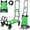 Green Cart, variant on 2 in 1 Folding Hand Truck, 400 LBS Capacity Dolly Cart with Wheels, Hand Truck Dolly with 3-Position Height-Adjustable Handle, 59″ Bungee Cord with Hooks is Included