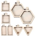thumbnail image 1 of 8Pcs Decorative Embroidery Circles Mini Crossing Stitch Frames Mini Embroidery Rings, 1 of 8