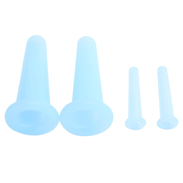 Copa De Masaje, Conveniente Y Práctico Juego De Ventosas No Irritantes Para La Nariz Para Masajear La Cara, El Cuello Y El Cuerpo Para Los Ojos Para Aliviar El Hombro Trasero Octpeak Azul 2 Grandes 2 Pequeños