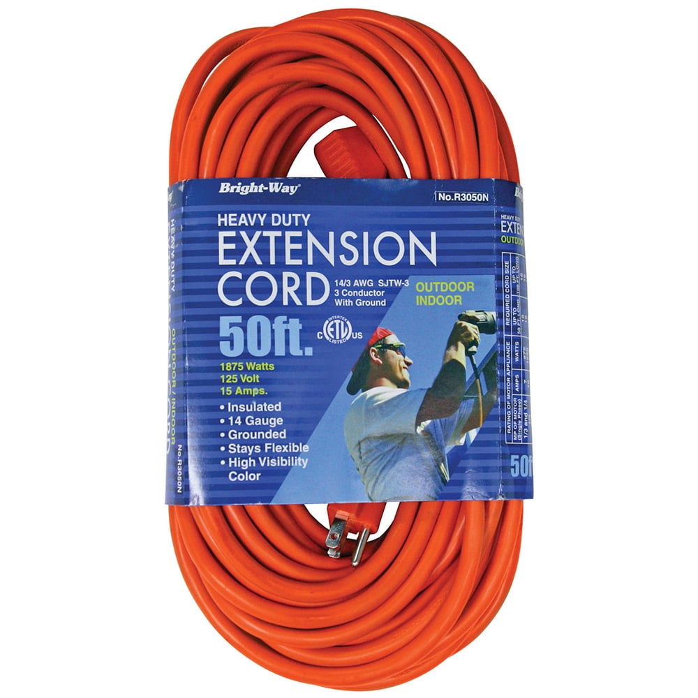 14/3 50 ft. Orange Extension Cord,PartNo E25041 JonesStephens