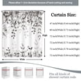 thumbnail image 5 of Gray Eucalyptus Leaves Shower Curtain, Watercolor Floral Nature Botanical Plants Bathroom Curtain, Waterproof Fabric High Fashion Shower Curtain Set with Hooks, 60X70in, 5 of 5