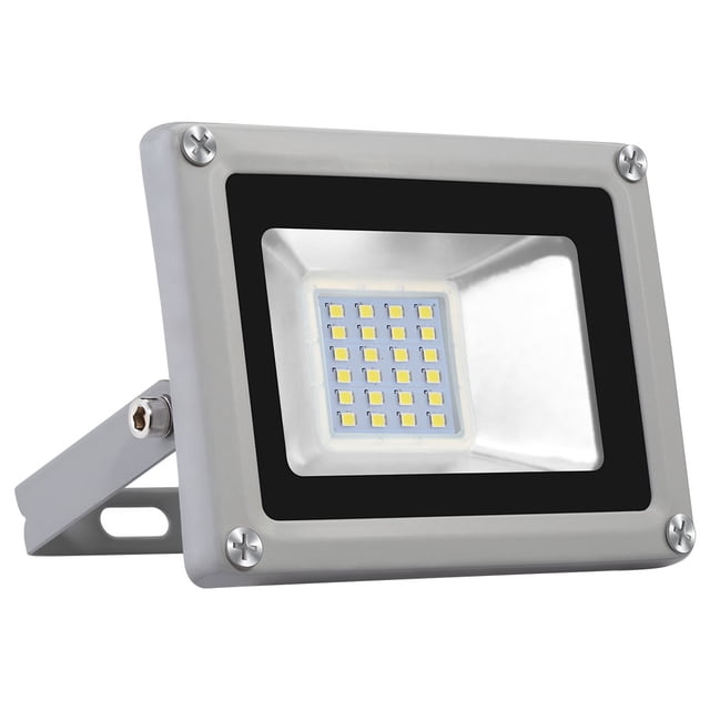 Homaapack 20W LED Flood Light, Super Bright Work Light with Plug, 6000K Cool White, IP65 Waterproof Outdoor Universal Projector Lamp for Yard, Garden, Playground(9 Pack)