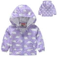 thumbnail image 2 of Sopiago Toddler Jacket with Hooded Cartoon Lightweight Baby Girls Boys Spring Windbreaker Outerwear for Easter Rabbit Kids White,18-24 Months, 2 of 4