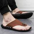 thumbnail image 6 of jjayotai Men Shoes Clearance Sale Men Summer Flip Flop Beach Slipper Comfortable T-Strap Open Toe Slipper Rollbacks, 6 of 6