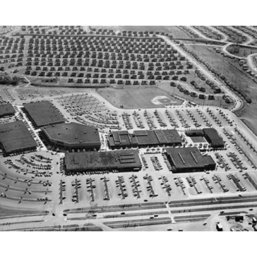 Aerial view of a shopping mall Levittown Shopping Center Levittown