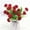 Red, variant on Blue Yellow White Red Orange Rose Plastic Artificial Flowers Home Decor Faux Floral Arrangements Indoor Outdoor