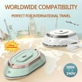 thumbnail image 3 of Newbealer Travel Iron for Clothes,100V-240V Portable Mini Ironing Machine with Non-Stick Soleplate,0.8lb Ultra-Lightweight,302°F Small Iron for Sewing,Quilting and Handcraft, 3 of 10