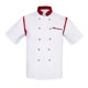 thumbnail image 2 of Chaqueta Hombre Mujer con Botones Chaqueta de Panadero Ropa de de Gastronomía - rojo, SG BLESIY Uniforme de chaqueta de chef, 2 of 8