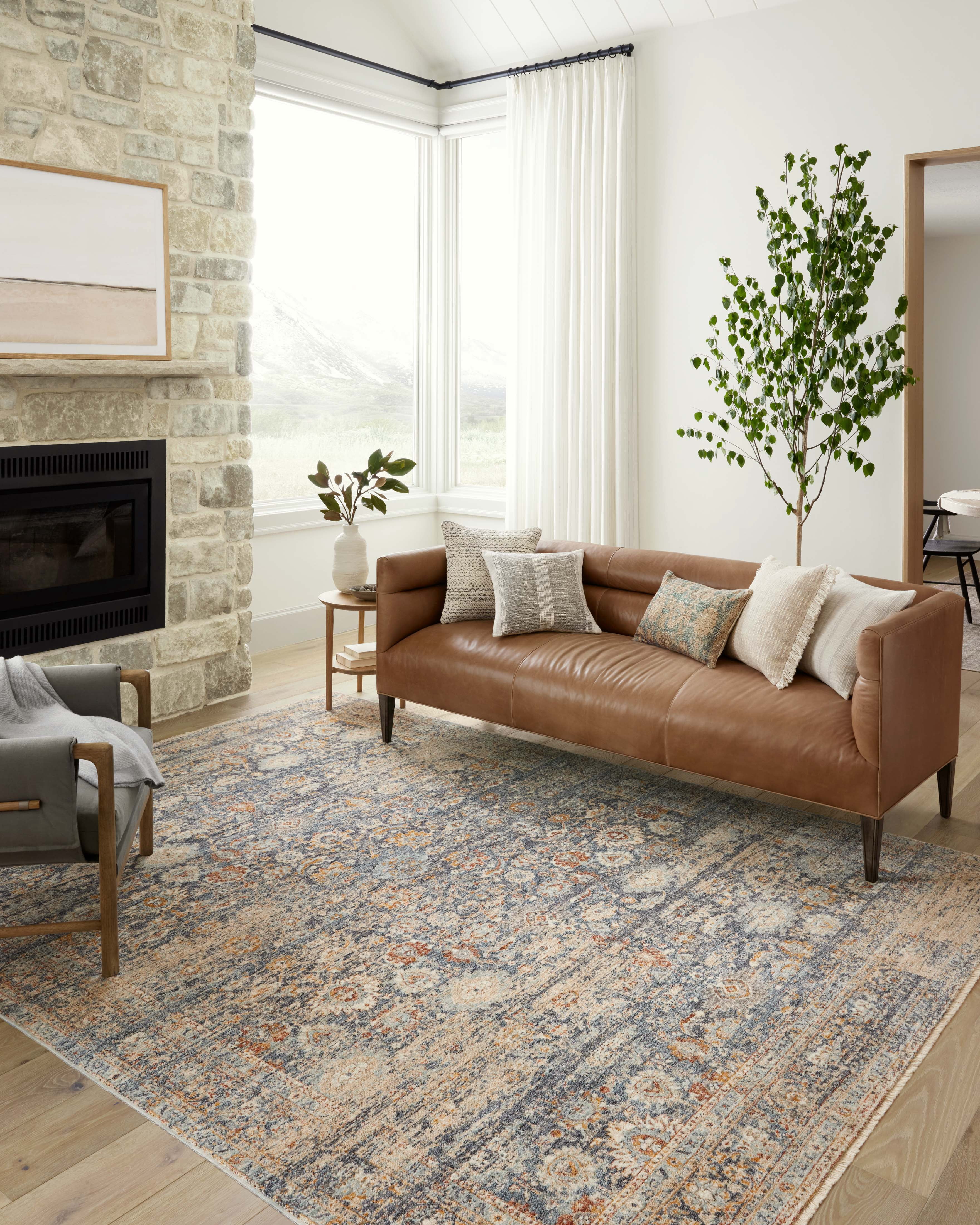 Angela Rose x Loloi Blake Navy / Multi 6'-7" x 9'-10" Area Rug