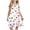 E030-Multicolor, variant on Girls Summer Floral Puff Sleeve Dress Round Neck Ruffled Hem Soft Casual Sleep Home Sundress for 4-15 Years