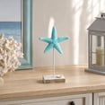 thumbnail image 6 of Starfish Tabletop Ornament Nautical Beach Style Decor With Base Style A for Table Shelf Cabinet and Coastal Room Decor, 6 of 7
