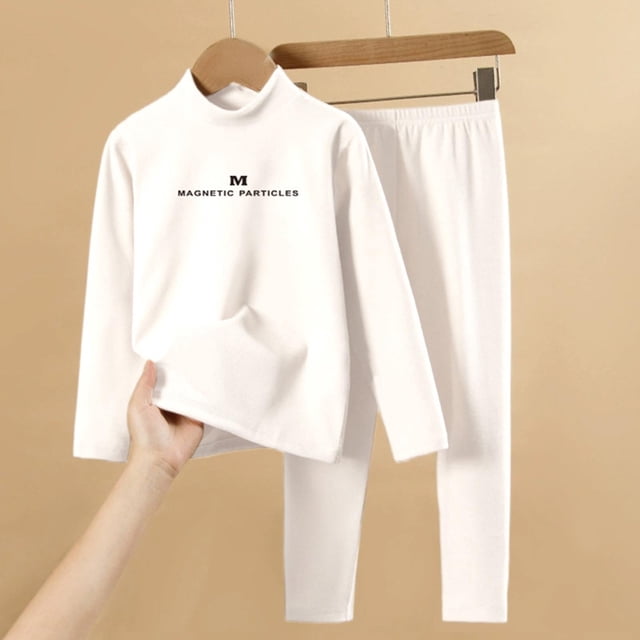 Cowsor Pyjamas 2 Pcs pour Filles et Garçons en Coton Biologique Chaud pour Enfants