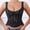 Black, variant on Women Lace Trim Corset Top Floral Sheer Lace Up Patchwork Bustier Tube Tops