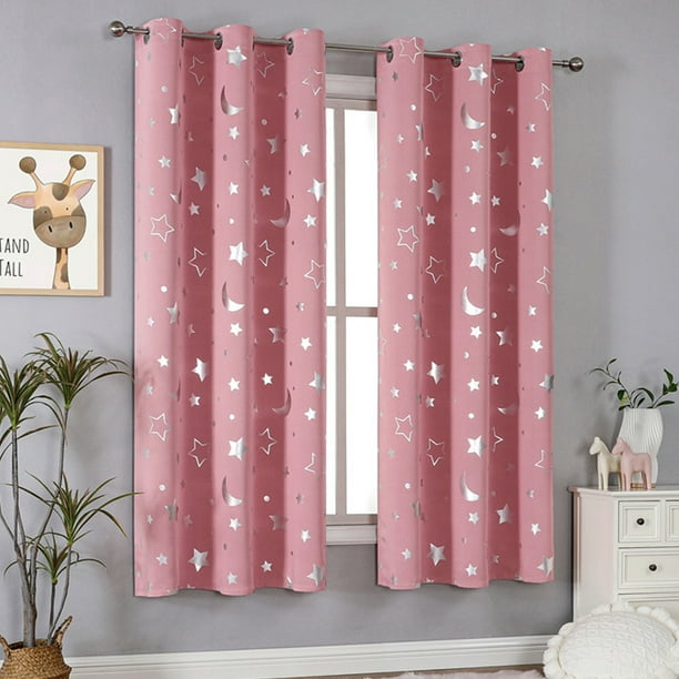 Xihbxyly Elegante Juego de Cortinas, Elegante Revestimiento para Ventanas, Tela Que Reduce El Ruido, Aislamiento Térmico, Decoración para Dormitorio y Sala de Estar, Diseño con Ojales de Fácil Instal