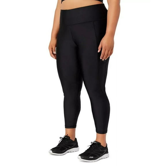FILA Women's Walk This Way 7/8 Leggings Black Pocket Plus Size 2X MSRP $52