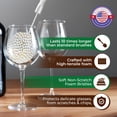 thumbnail image 5 of Tupkee Wine Glass Cleaning Brush  Soft Non-Scratch Foam Bristles  Goblet & Stemware Wine Glass Cleaner Brush for Glassware, Crystal, Bottle, & Mugs  Fits Tupkee 20oz Glass Tumbler  Made in the USA, 5 of 7