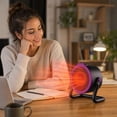 thumbnail image 6 of YiJuHui Desktop Ceramic Space Heater, 360° Oscillating Quiet Fast Heating for Home Office Bedroom, Portable Electric Heater with Thermostat & Overheat Protection, 6 of 7