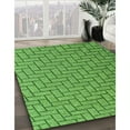 thumbnail image 3 of Ahgly Company Machine Washable Indoor Rectangle Transitional Green Area Rugs, 3' x 5', 3 of 7