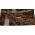 thumbnail image 6 of Meridian Furniture Ravenna Burgundy Marble Top And Oak Wood Base Coffee Table, 6 of 8