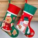 thumbnail image 2 of Calcetines de 30x20cm para decoración de Navidad, medias de Papá Noel, muñeco de nieve, hombre de jengibre, bolsa de regalo de dulces, decoración de árbol de Navidad, Año Nuevo, 2 of 4