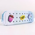 thumbnail image 1 of wonima02 DIY Silicone Pencil Case, Customizable Charm Organizer with Zipper Closure, Waterproof Flexible Storage Pouch for School and Travel, 18x7x5 cm, Unisex (Frost White), 1 of 1