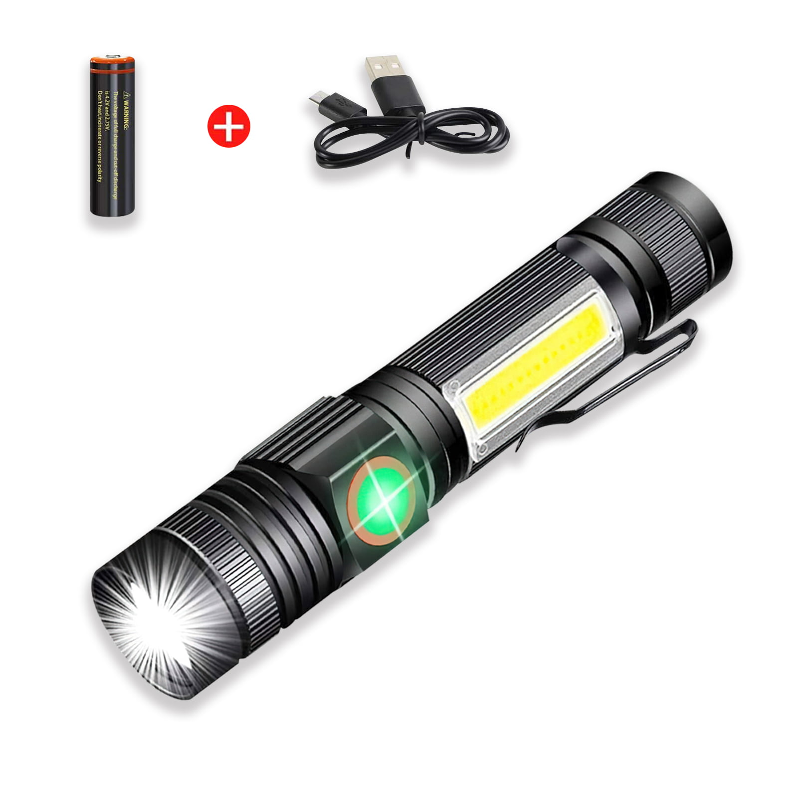 Mini Flashlight Usb Rechargeable Aluminum Portable Torch Lamp Waterproof A30B