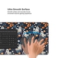 thumbnail image 5 of Hirioo Cute ghost in the flowers for Mouse Pad ,Anti-Slip Base, Durable Stitched Edges, Perfect for Gaming, Office, and Home Use,16x35.5in, 5 of 9