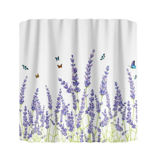 Rideau de Douche Élégant en Polyester avec Motif Exquis pour Salle de Bain Moderne
