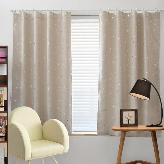 Miommo Pinch Pleated Curtains 100×130Cm Kids Boy Girls Window Curtains Room Thermal Insulated for Bedroom Home Decor Clearance Items