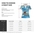 thumbnail image 5 of Naloa Elephant Giraffe Print T-Shirts Short Sleeve V Neck Tees for Women Fashion Tops Trendy Lightweight Soft Casual Summer Outfits Clothes, 5 of 5