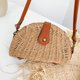 thumbnail image 4 of Sywqhk Bolso Bandolera Tejido De Moda Para Mujer, Bolso De Bola De Masa Hervida Para Vacaciones En La Playa (Caqui) Sywqhk Para estrenar, 4 of 7