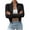 Black, variant on Cropped Sweaters for Women Slim Fit Full-zip Sweater Cardigan Long Sleeve Solid Casual Zip Mock Neck Outwear Tops (XL, White)