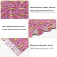 thumbnail image 5 of FORMRS Womens Scarf Winter Soft Long Big Warm Shawls Wrap Tassel Scarves, Pink Doughnuts, 5 of 9