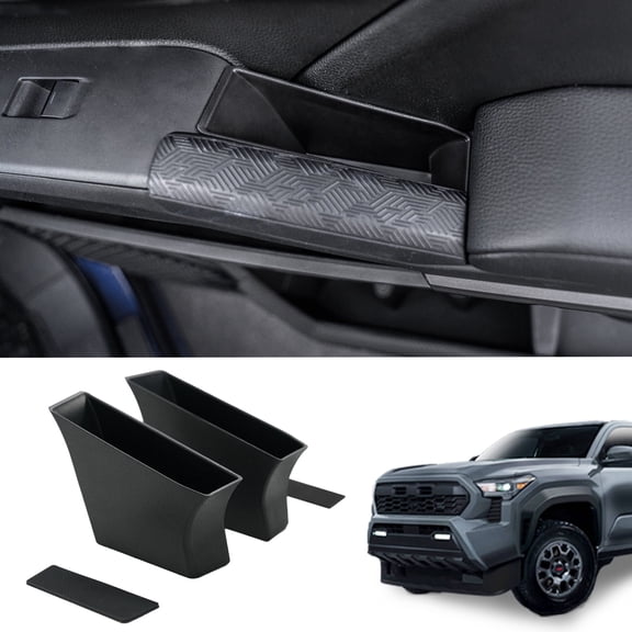 Bomely Front Door Handle Side Storage Tray Box, Fits Toyota Tacoma 24-25 Pickup Truck, 2PCS