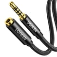 thumbnail image 1 of Cable de extensión para auriculares UGREEN TRRS de 3,5 mm, 3,3 pies, macho a hembra, 1 of 8