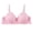 Pink, variant on Comfort Padded Underwire Bra Women Solid Color Comfortable Hollow Out Bra Underwear No Underwire Women's Plus Size Lace Bralettes for Female, Style 8200, 42B