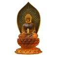thumbnail image 4 of veasfak 22cm Buddhist Figure on Lotus Base Ornament Decorative for Housewarming Gift C, 4 of 9