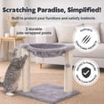 thumbnail image 3 of TRIXIE Baza Jute 19.7" Cat Scratching Posts with Hammock & Hanging Cat Toy, Gray, 3 of 6