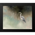 thumbnail image 2 of Purinton, Julia 24x20 Black Modern Framed Museum Art Print Titled - Peaceful Egret Teal, 2 of 5