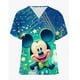 thumbnail image 4 of Uniformes médicos de enfermera con estampado de Mickey Mouse de Disney, cuello en V, manga corta, bolsillo, ropa de trabajo, uniformes médicos, accesorios, 4 of 4
