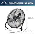 thumbnail image 2 of Ventilador de piso de alta velocidad Tech Drive, 2 of 5