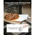 thumbnail image 4 of VEVOR Pizza Stone, 20 x 14 x 0.6 in Rectangular Cordierite Pizza Stone, 1450℉ Heat-Resistant Cook Stone, Extra Large Baking-Stone with Metal Peel, Scraper, for Kitchen Bake Oven, BBQ Grill, 4 of 9