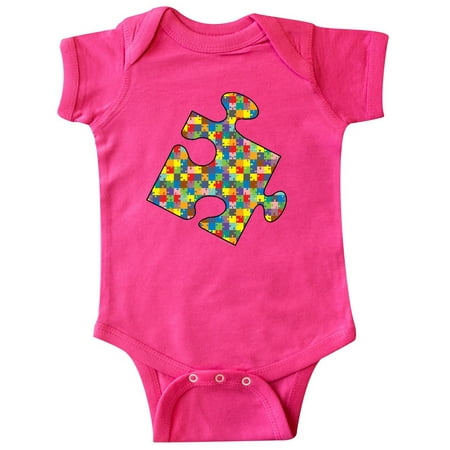 

Inktastic Jigsaw Patterned Jigsaw Piece Gift Baby Boy or Baby Girl Bodysuit